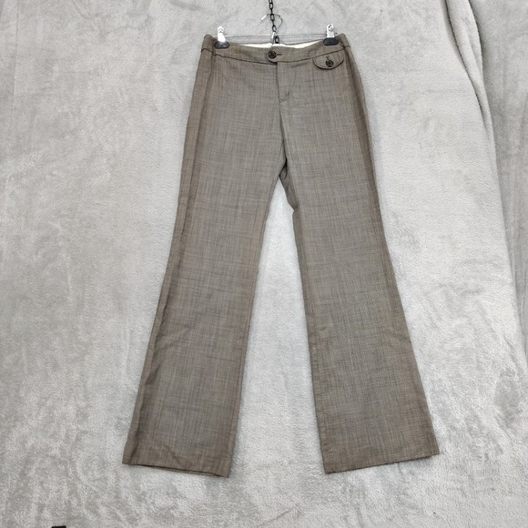 Banana Republic Pants - Vtg Y2k Banana Republic Martin Fit‎ 6 30x32 Wool Pants Sharkskin Brown Wide Leg
